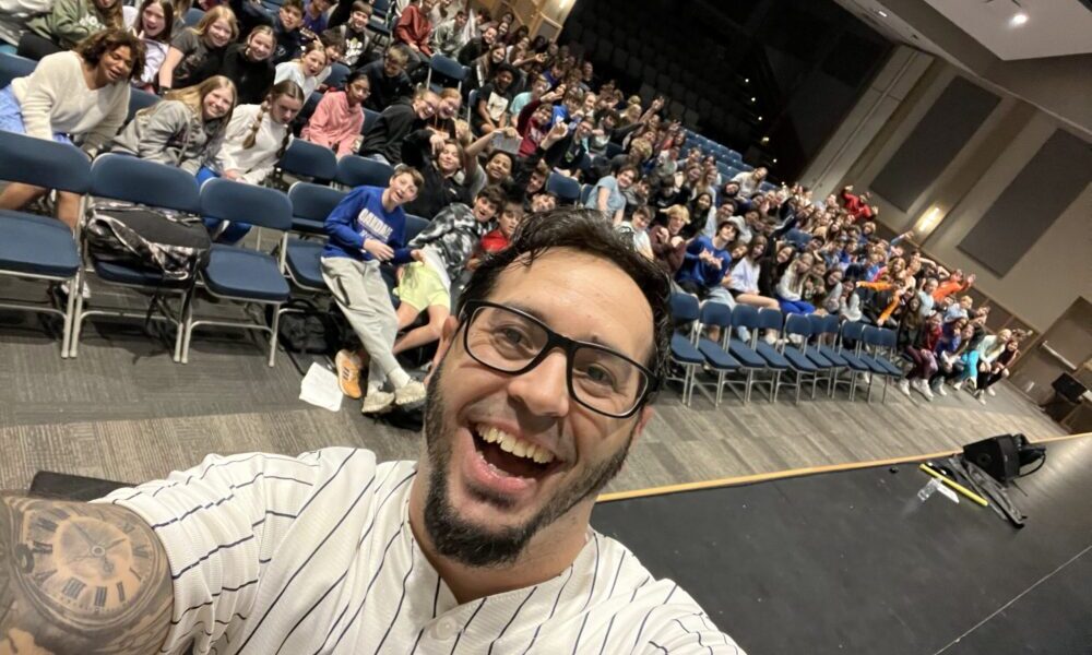 Youth Motivational Speaker for Students Eddie Cortes at his Im.possible School Assembly in Edmond, OK