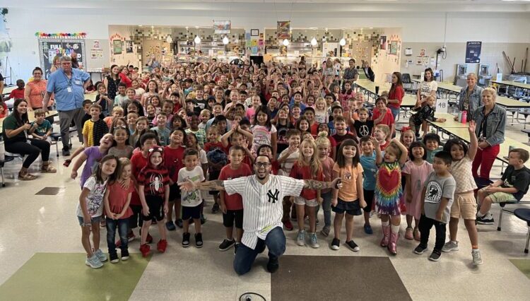 Motivational Youth Speaker Eddie Cortes at Bailey Elementary School in Dover Florida