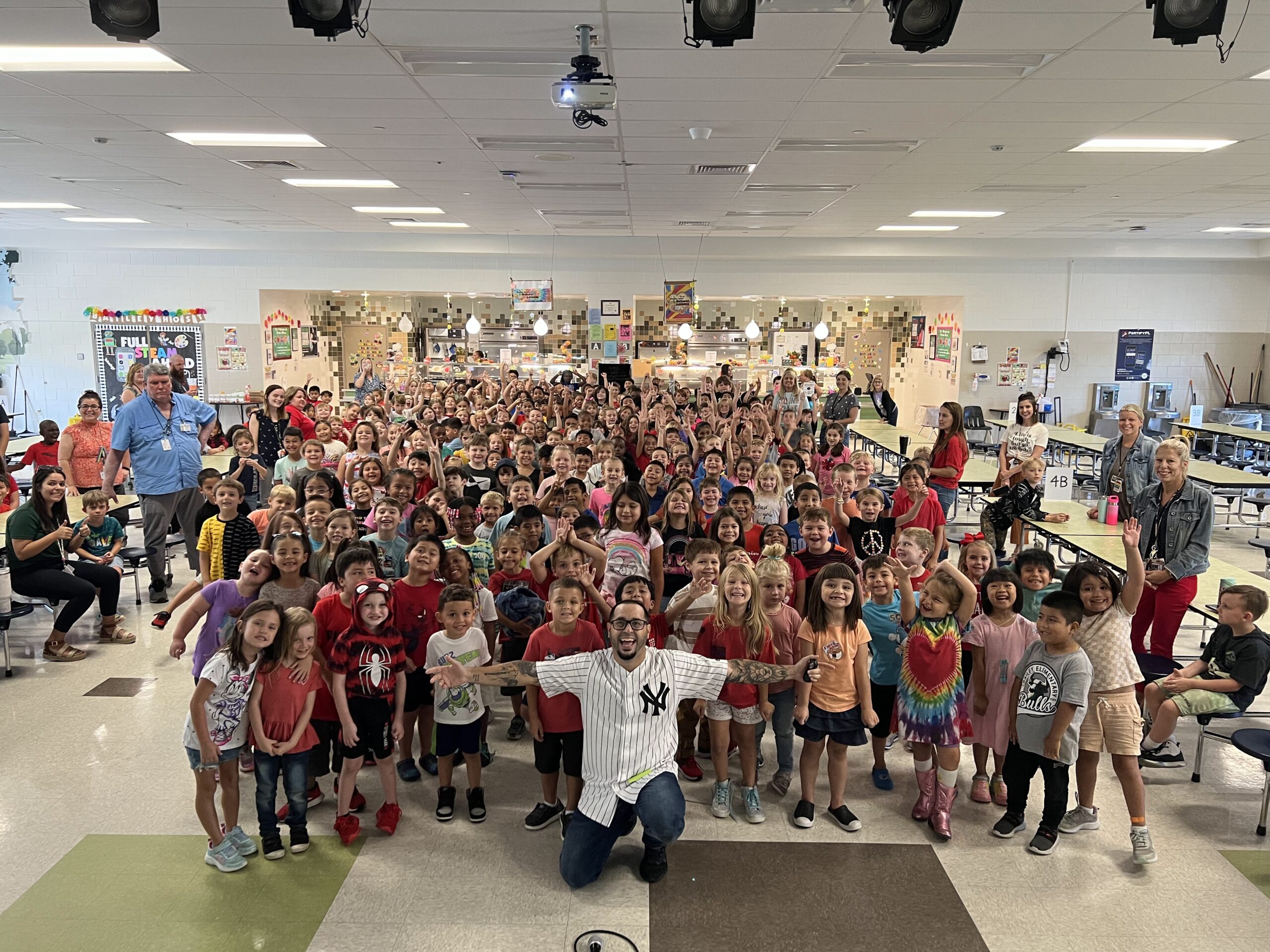 Motivational Youth Speaker Eddie Cortes at Bailey Elementary School in Dover Florida