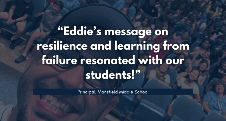 The Power of Resilience at Mansfield Middle School with Top Education Speaker Eddie Cortés